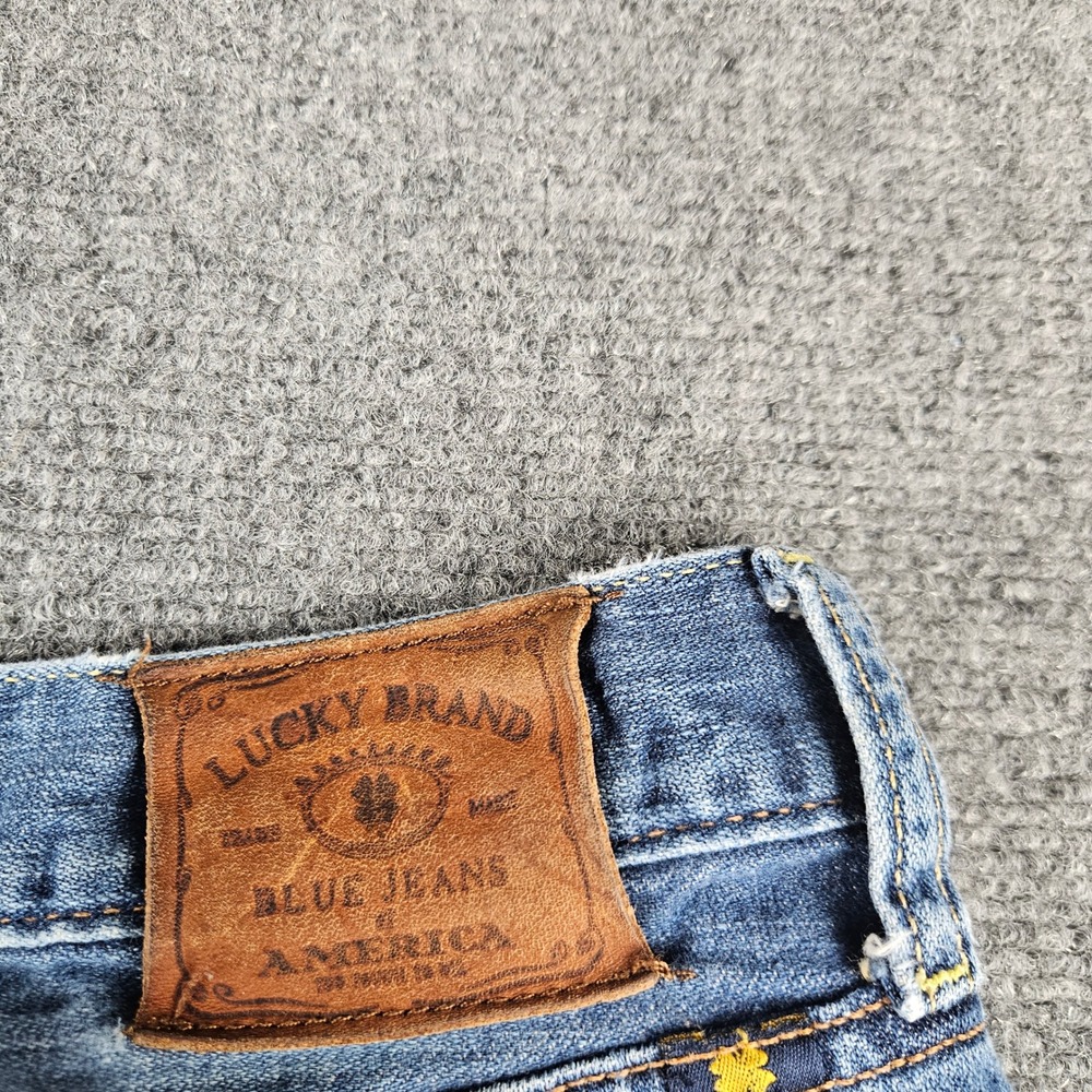 Lucky‎ Brand 329 Classic Straight Mens Blue Jeans 38x36 Medium Wash Denim - Picture 11 of 14
